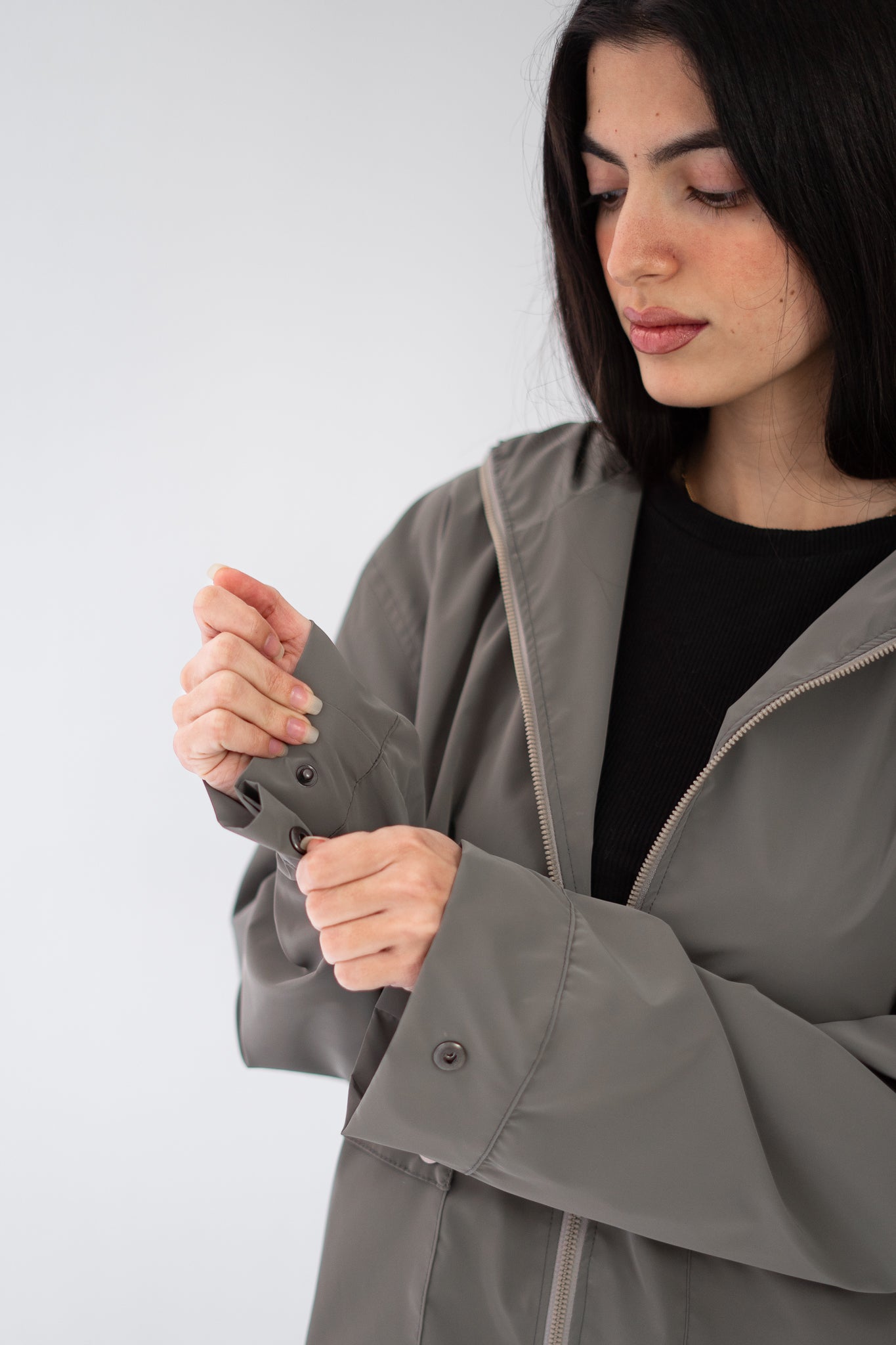 Olive Waterproof leather Jacket