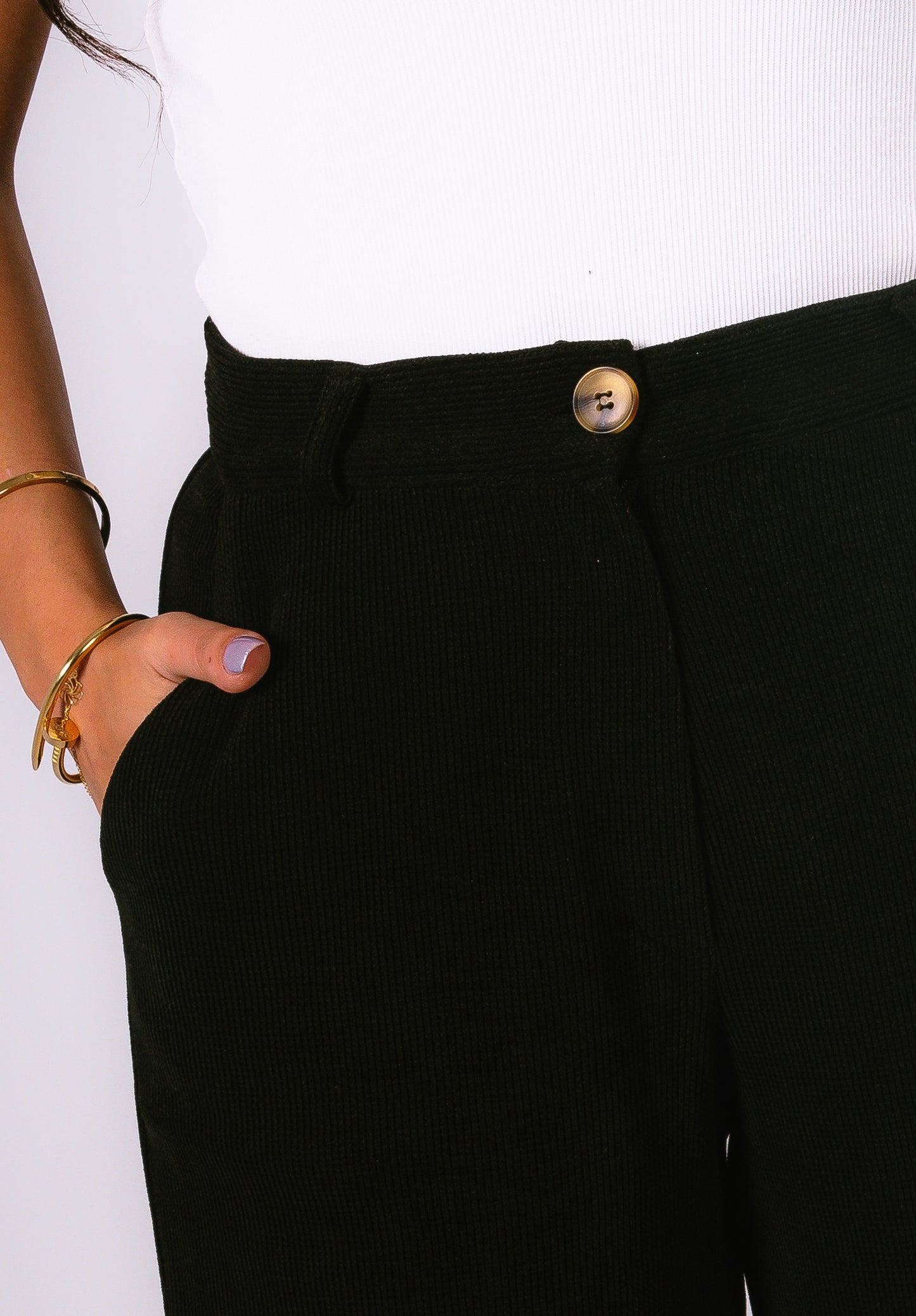 Corduroy Black Pants