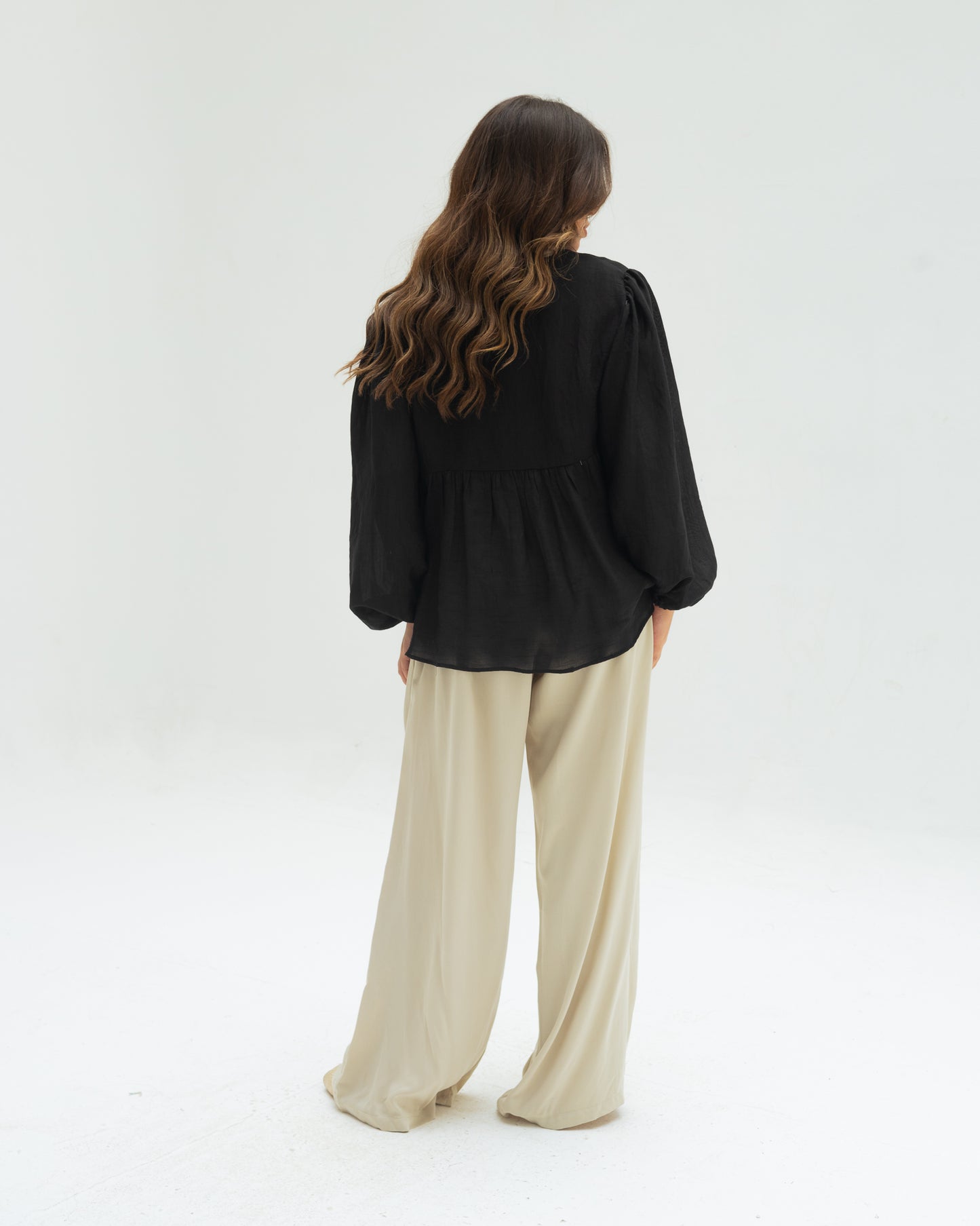 Beige wide Pants
