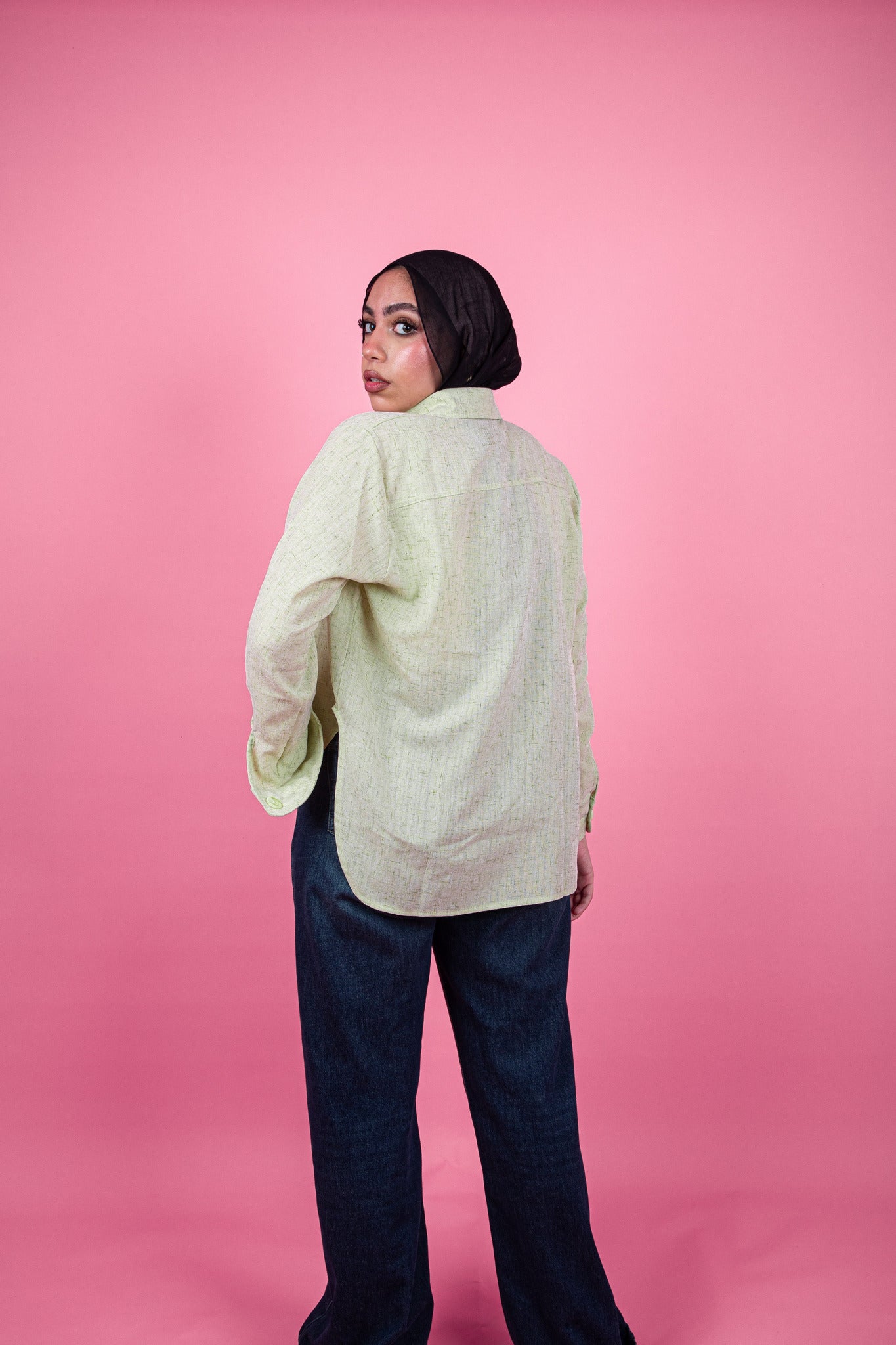 Green Linen Shirt