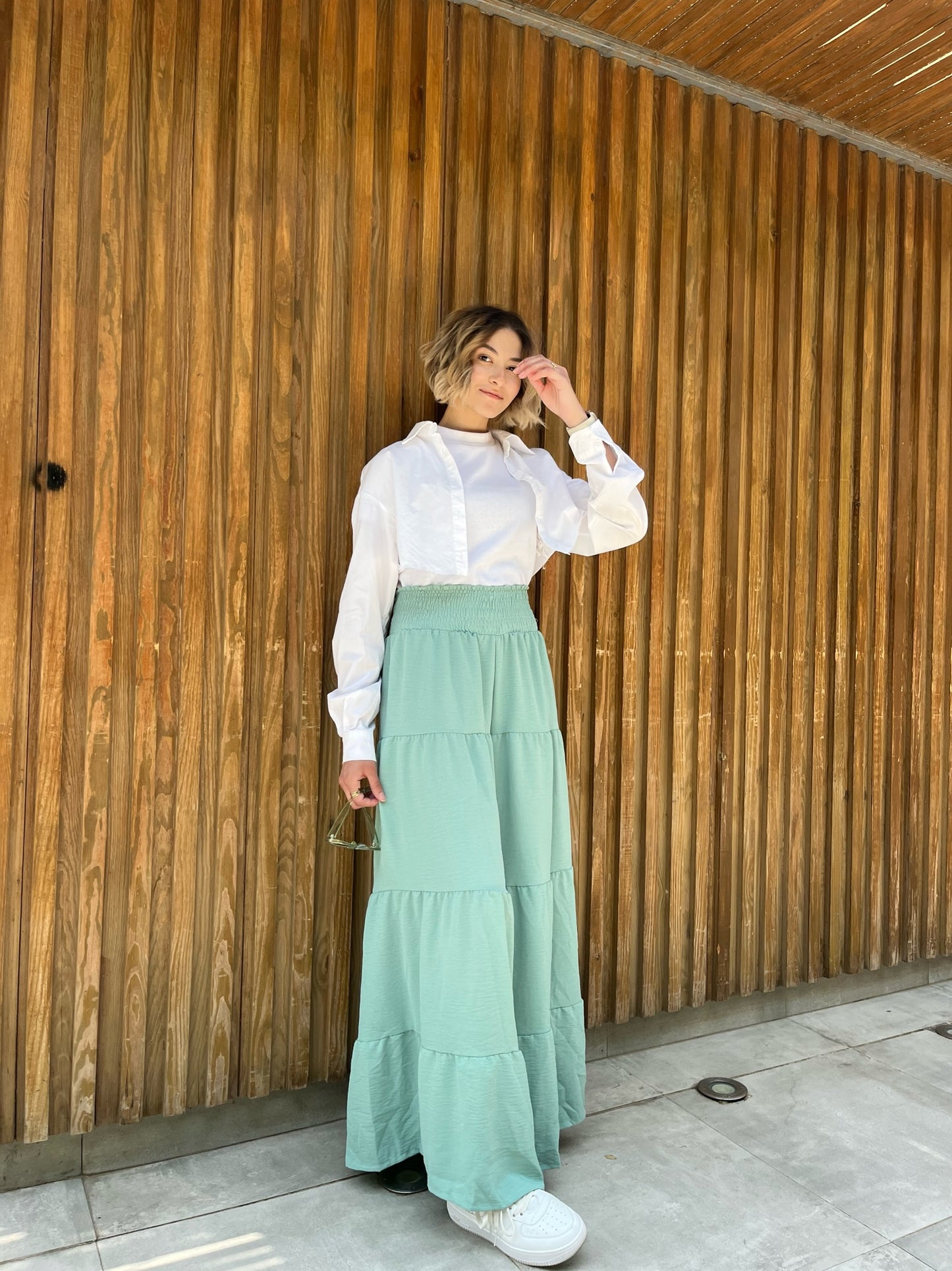 Ruffle Pants - Mint