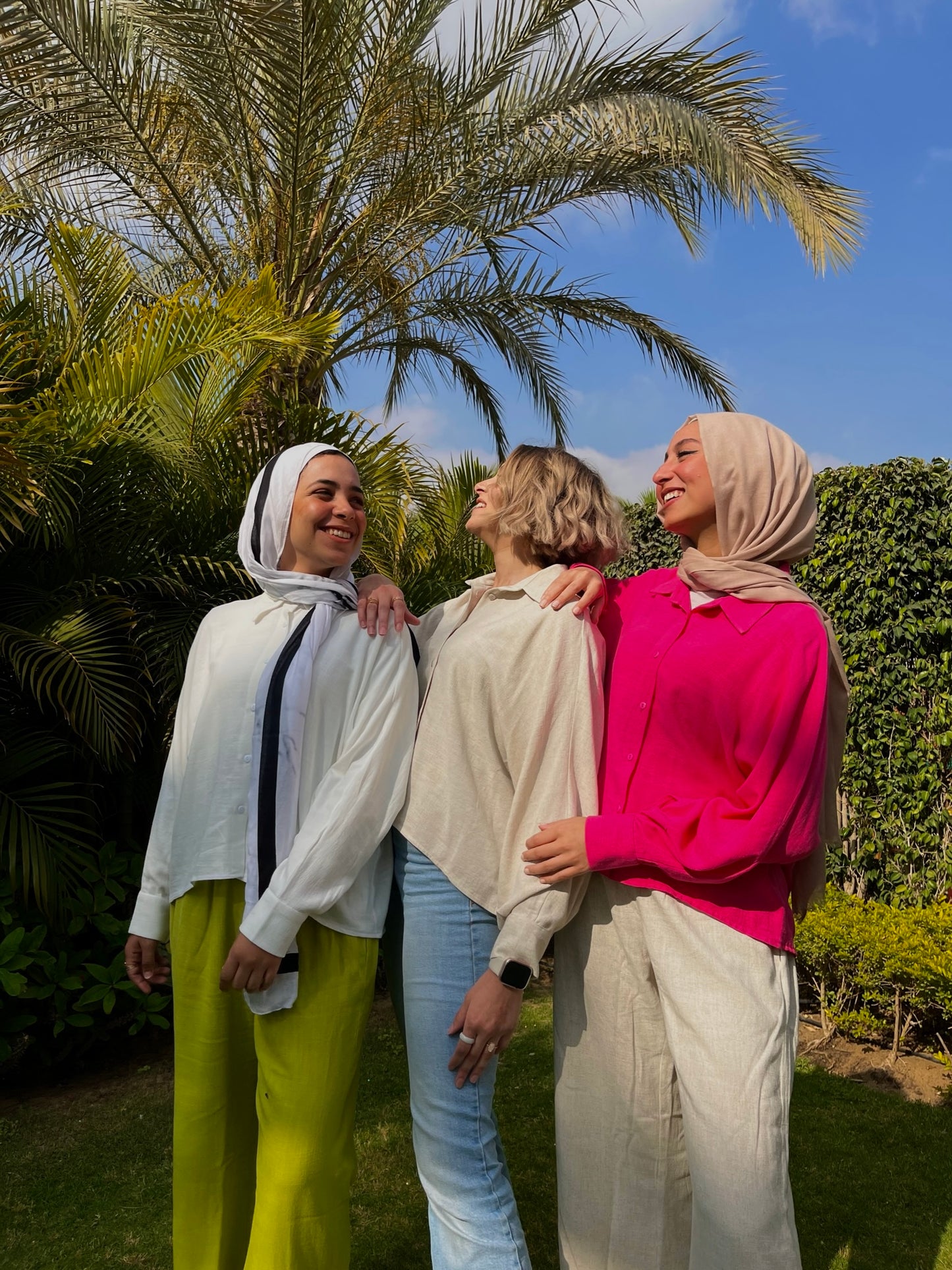 Cropped Linen Shirt - Offwhite