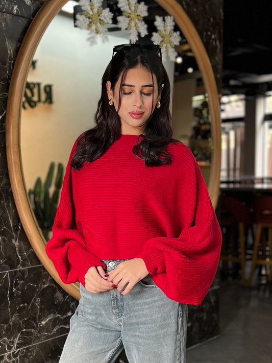 Red Flutterfly pullover