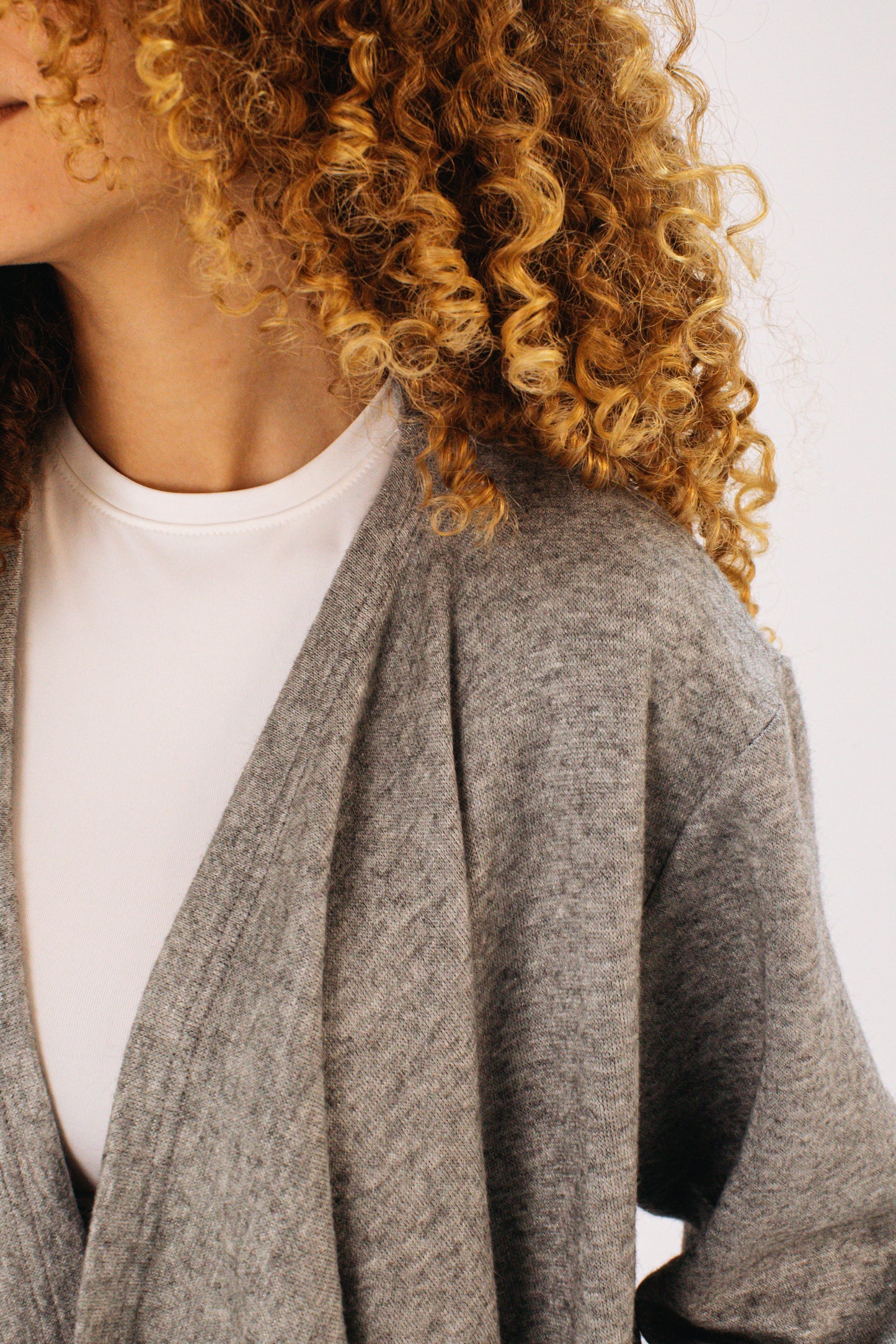Flowy Gray Coat Cardigan