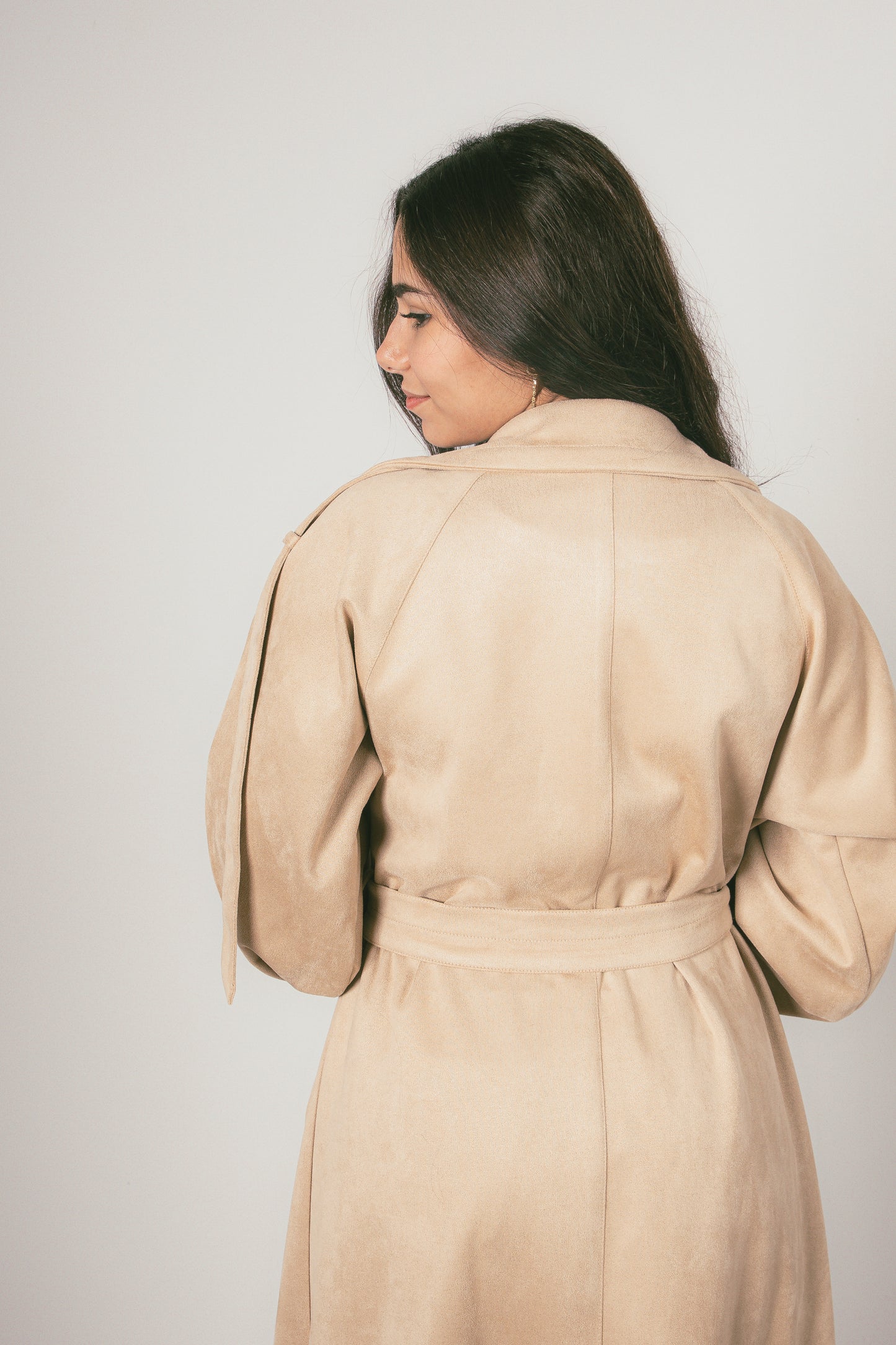 Suede Beige Coat