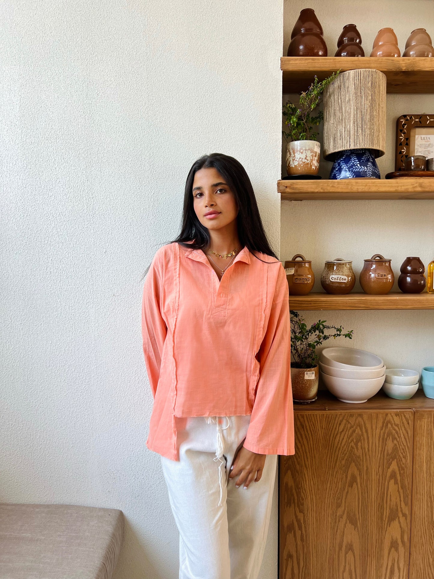 Boho Simon Linen top