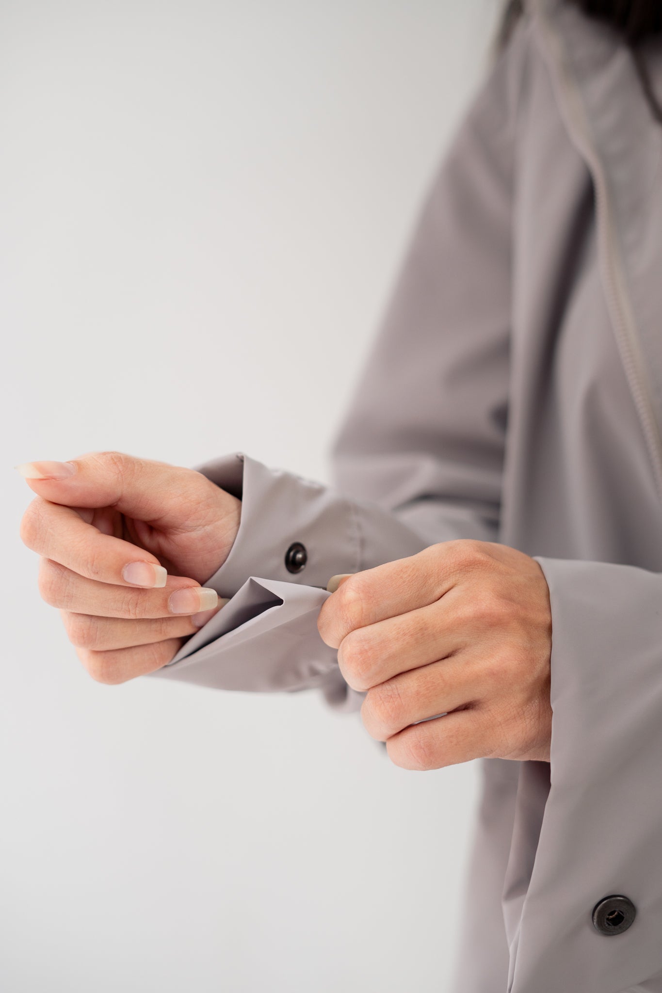 Grey Waterproof leather Jacket
