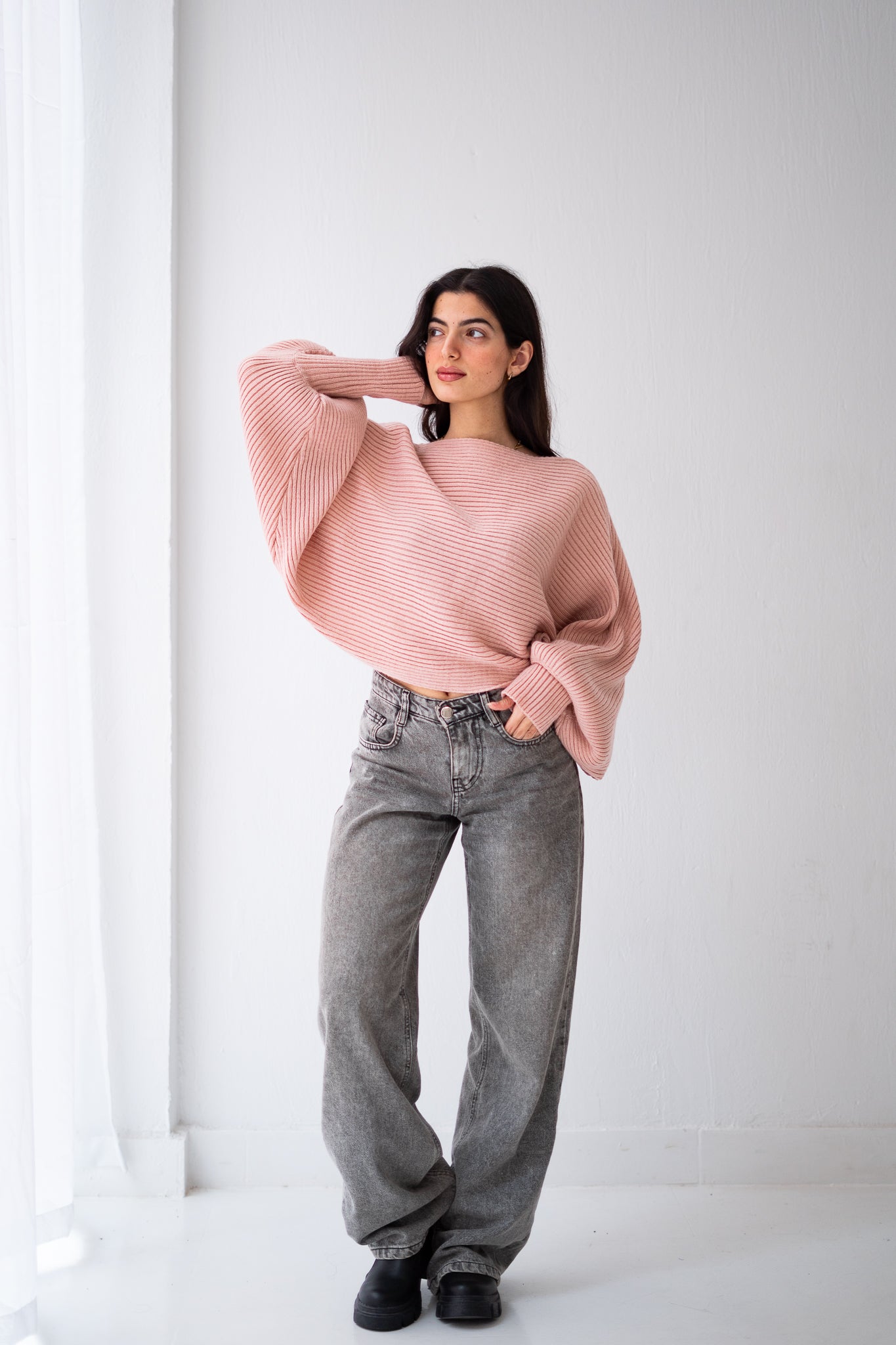 Ash pink Flutterfly pullover