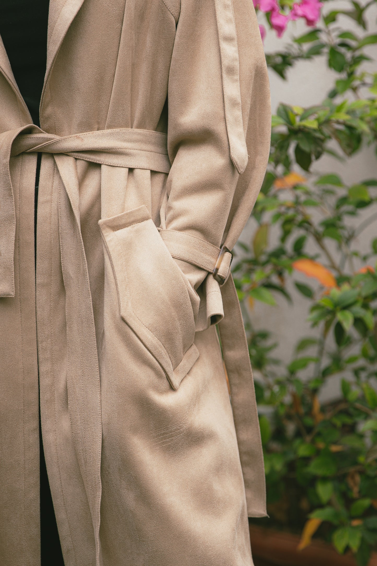Suede Beige Coat