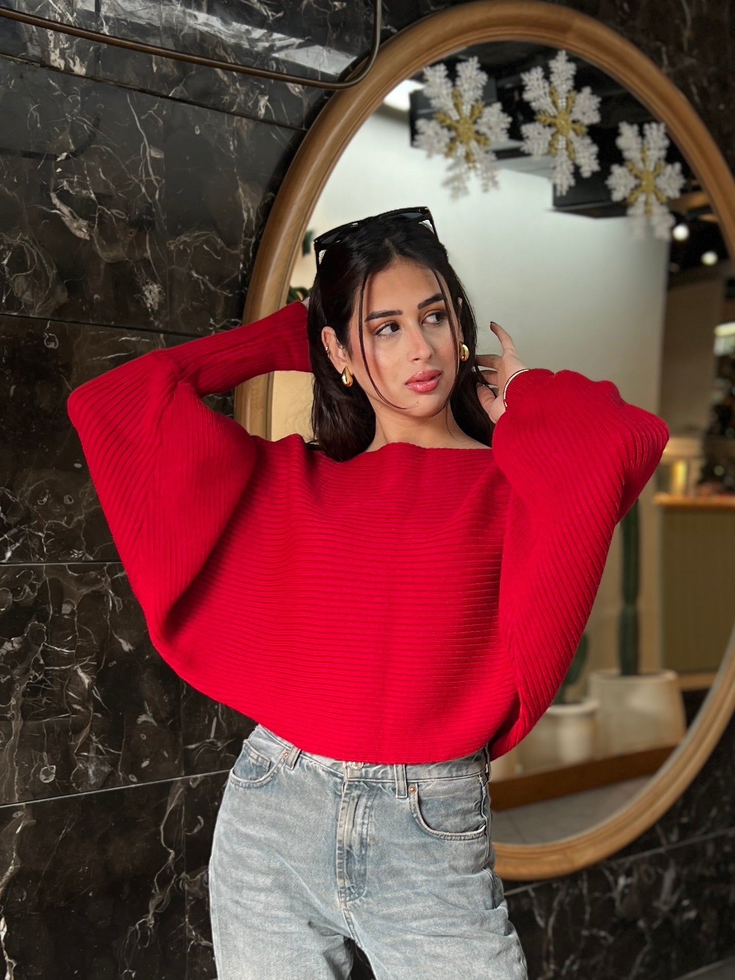 Red Flutterfly pullover