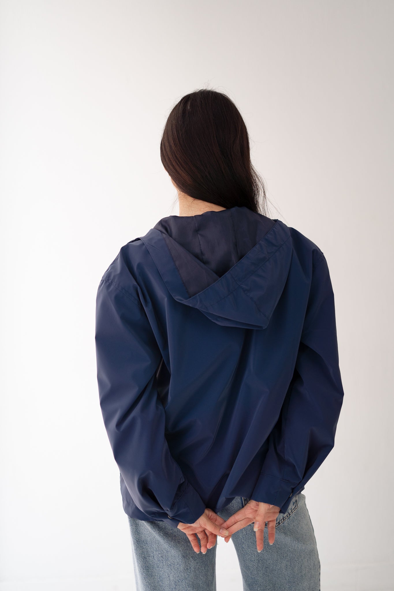 Navy Waterproof leather Jacket