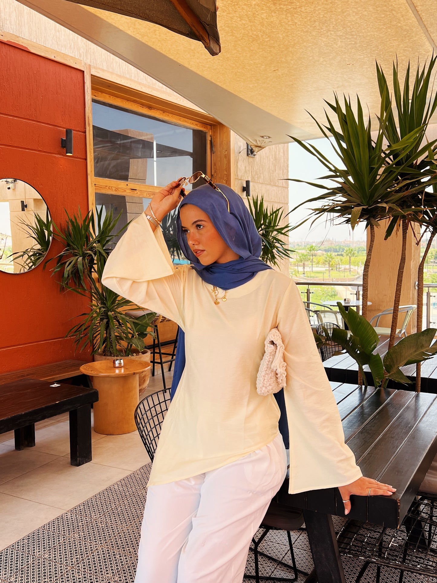 Butter yellow Blossom Top