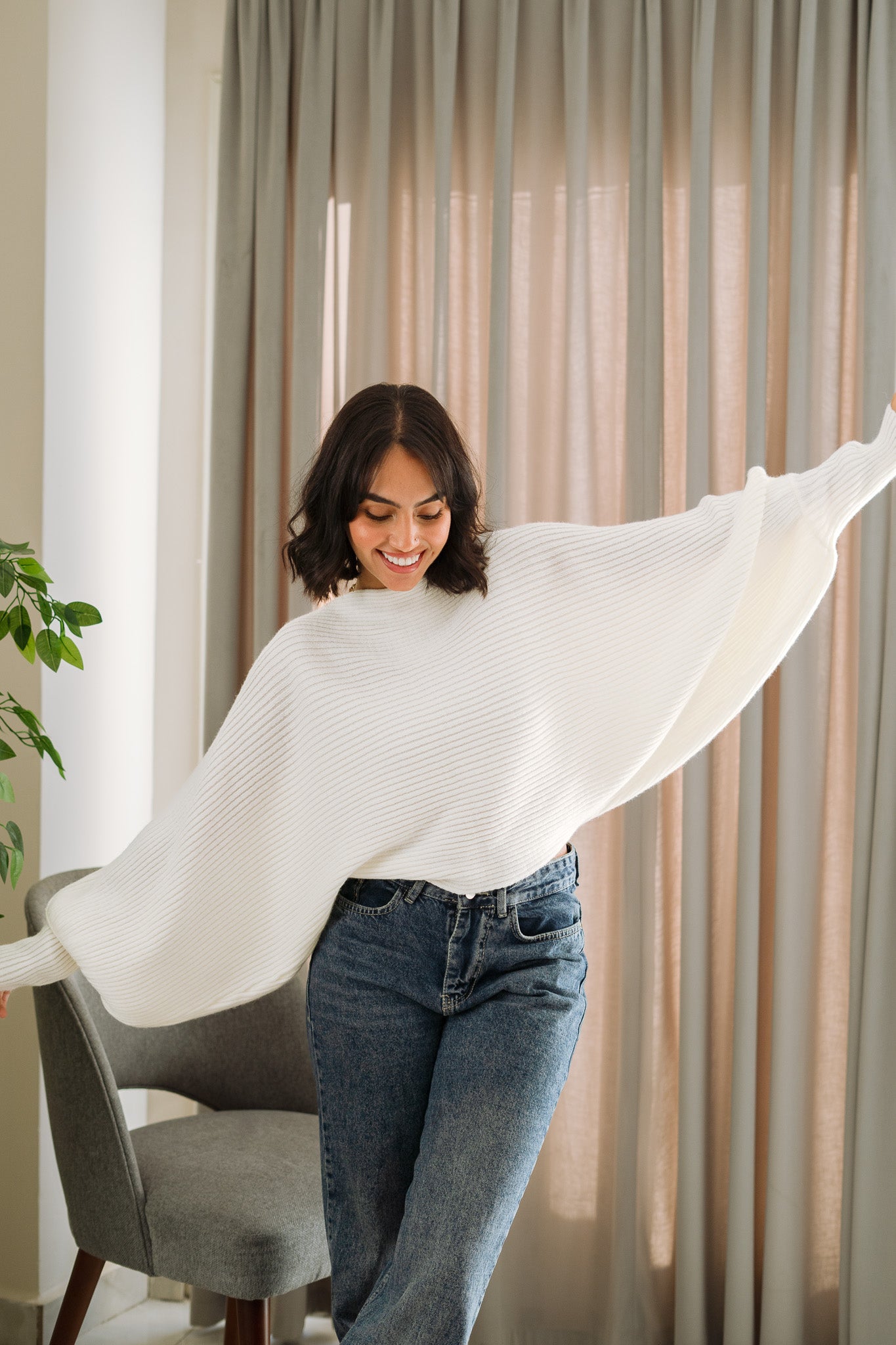 Off white Flutterfly pullover