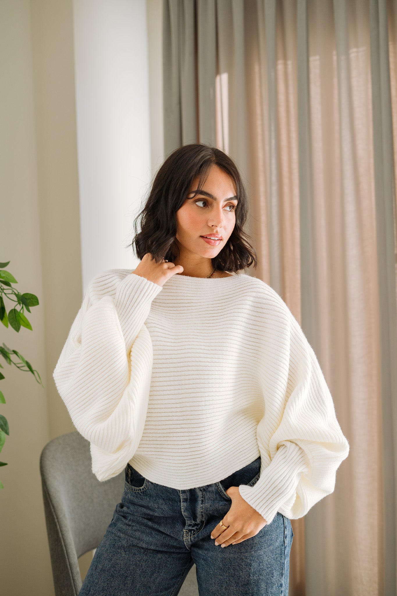Off white Flutterfly pullover