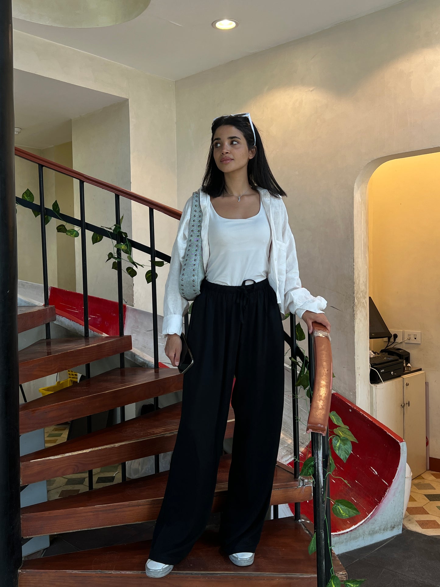 Black wide Pants