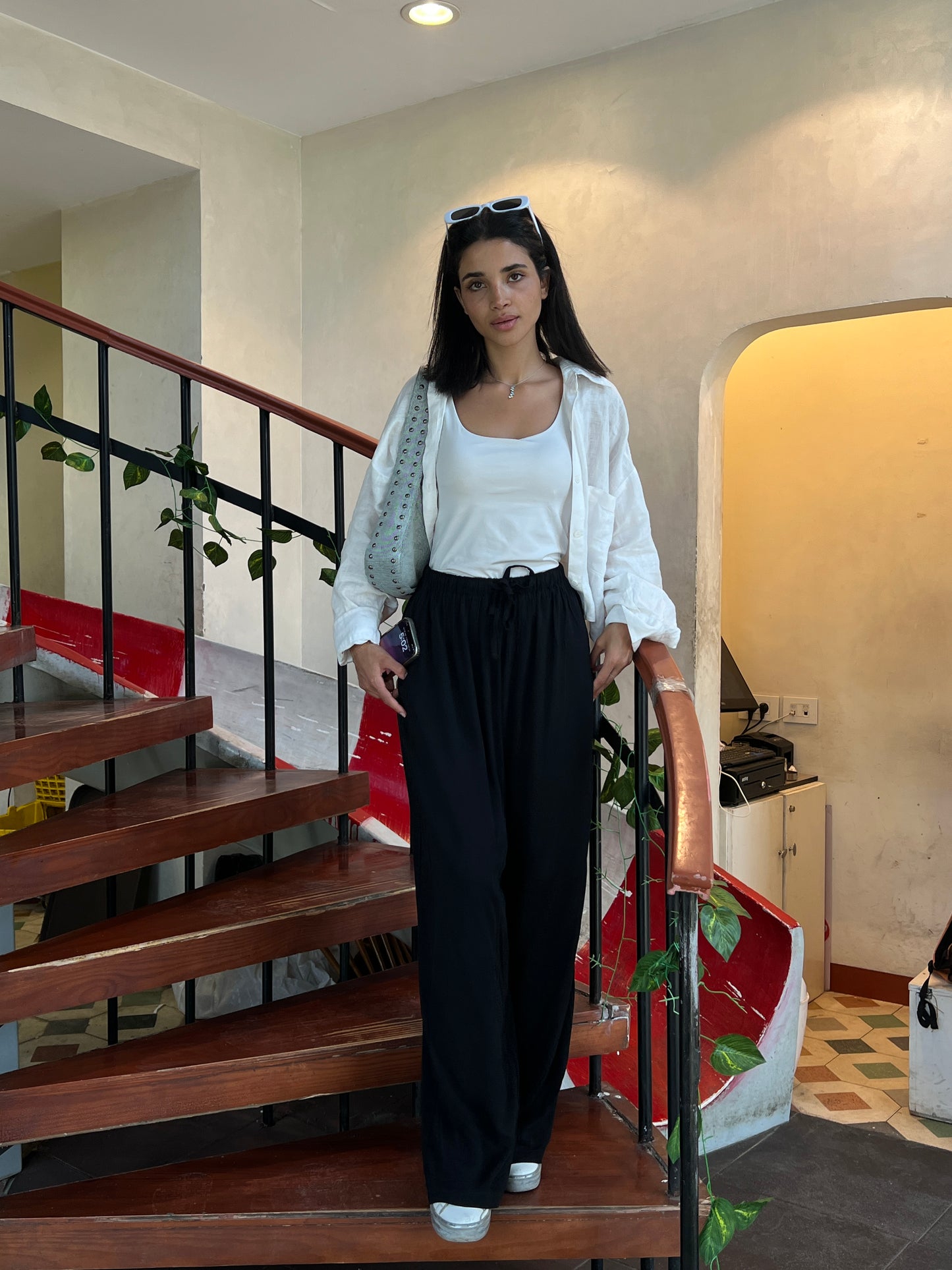Black wide Pants