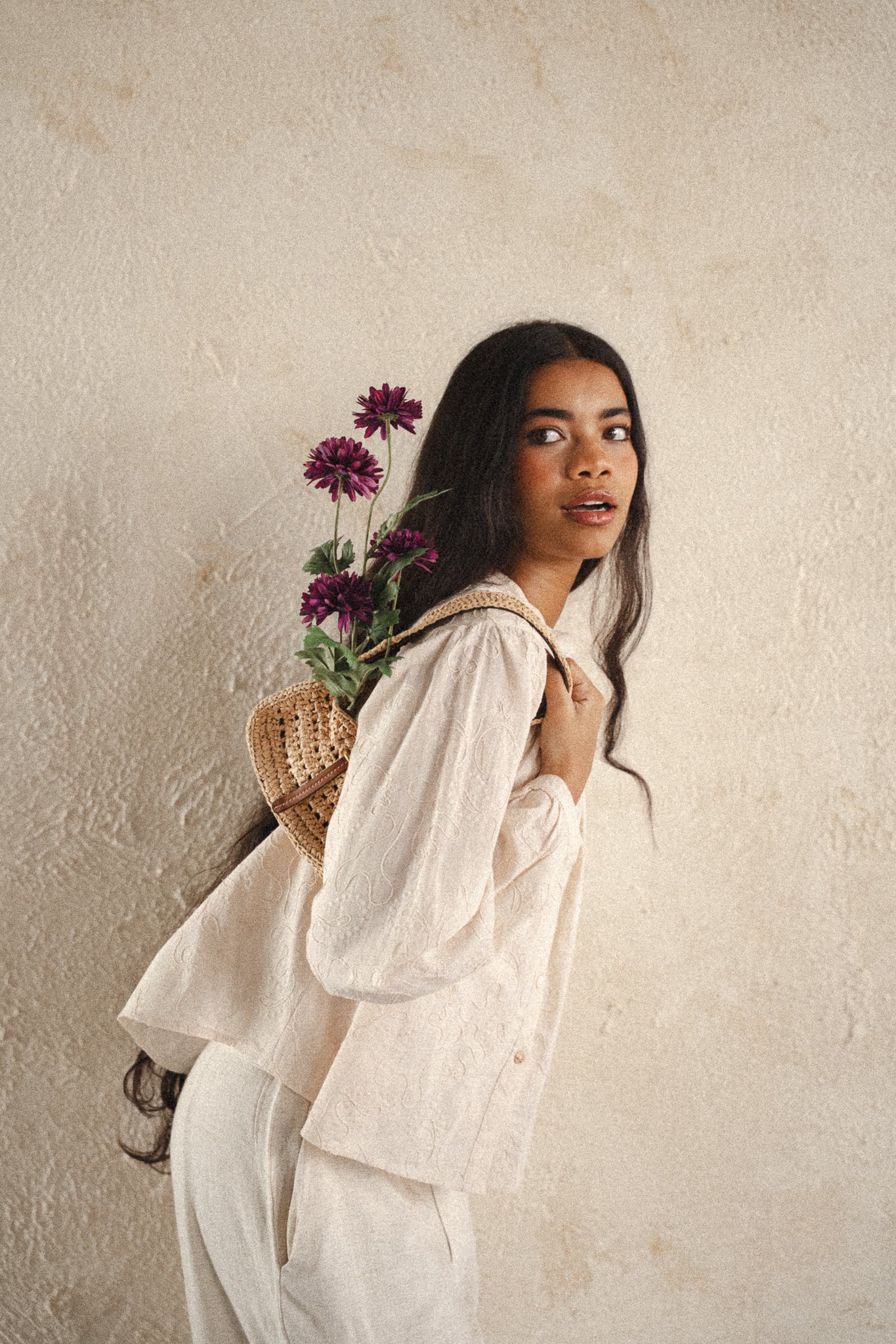Roselle beige blouse