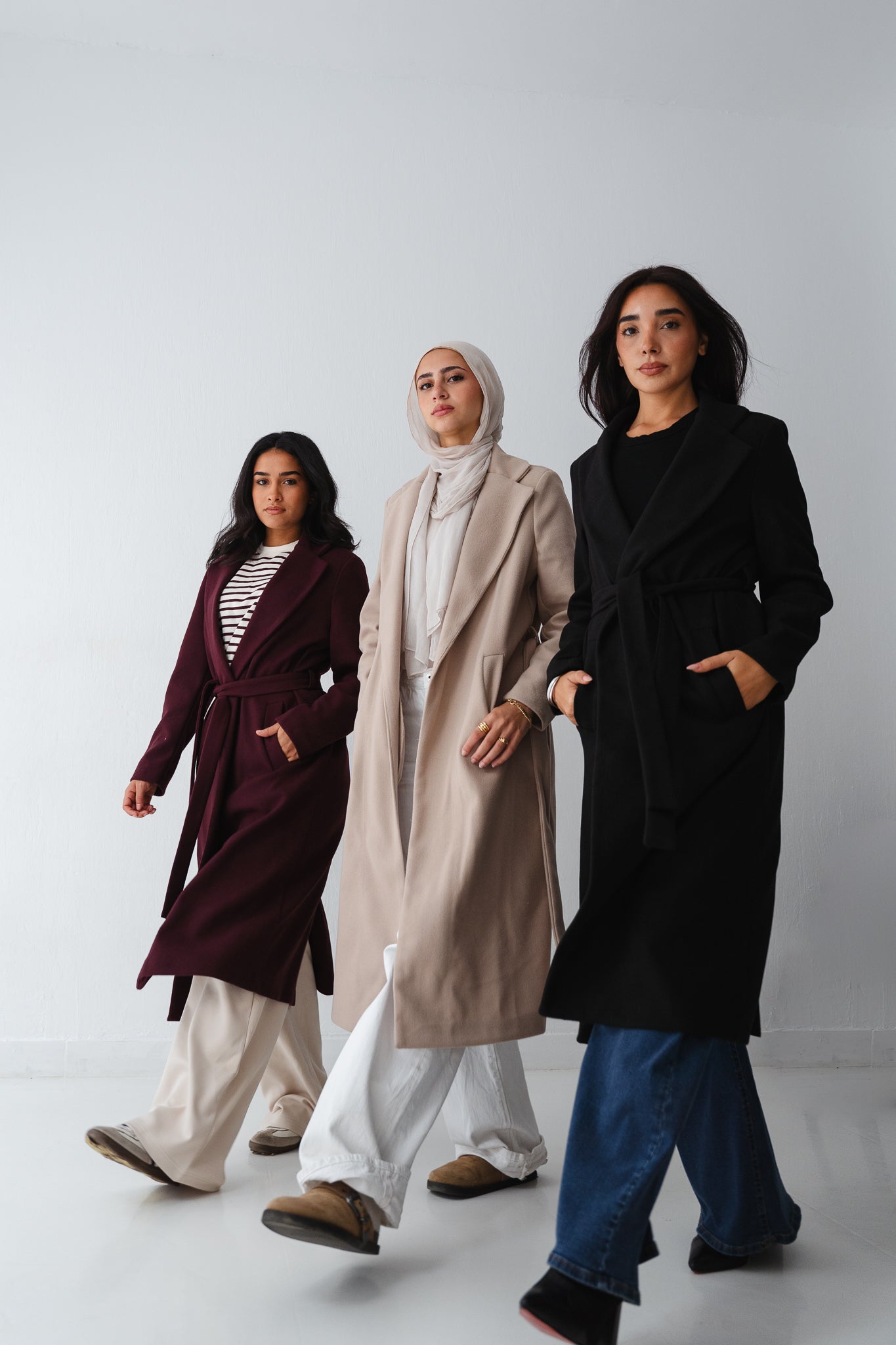 Clean Cut Burgundy Coat