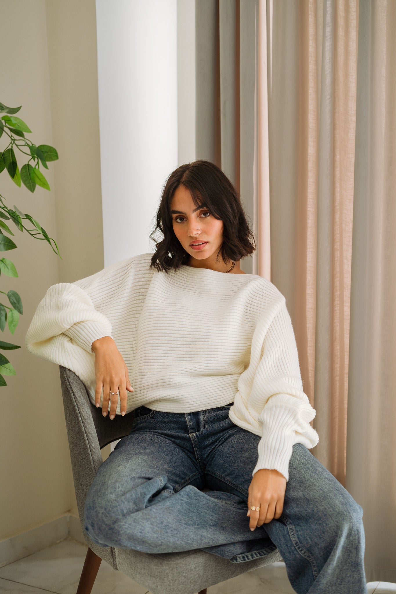 Off white Flutterfly pullover