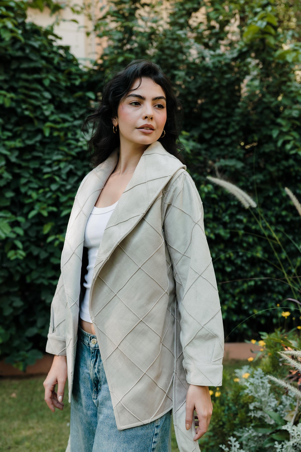 Harper Wrap Beige Jacket