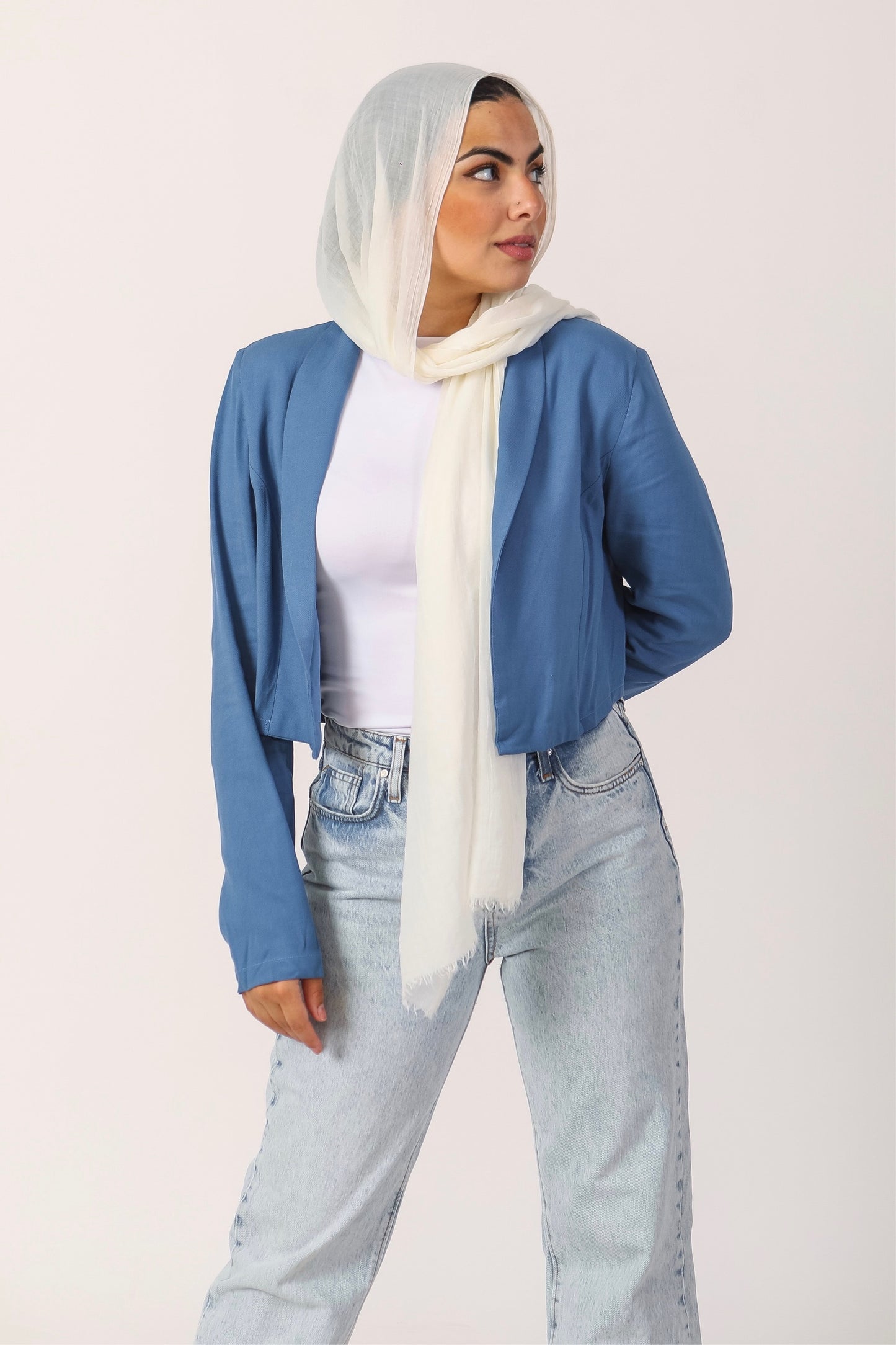 Linen Blue Blazer