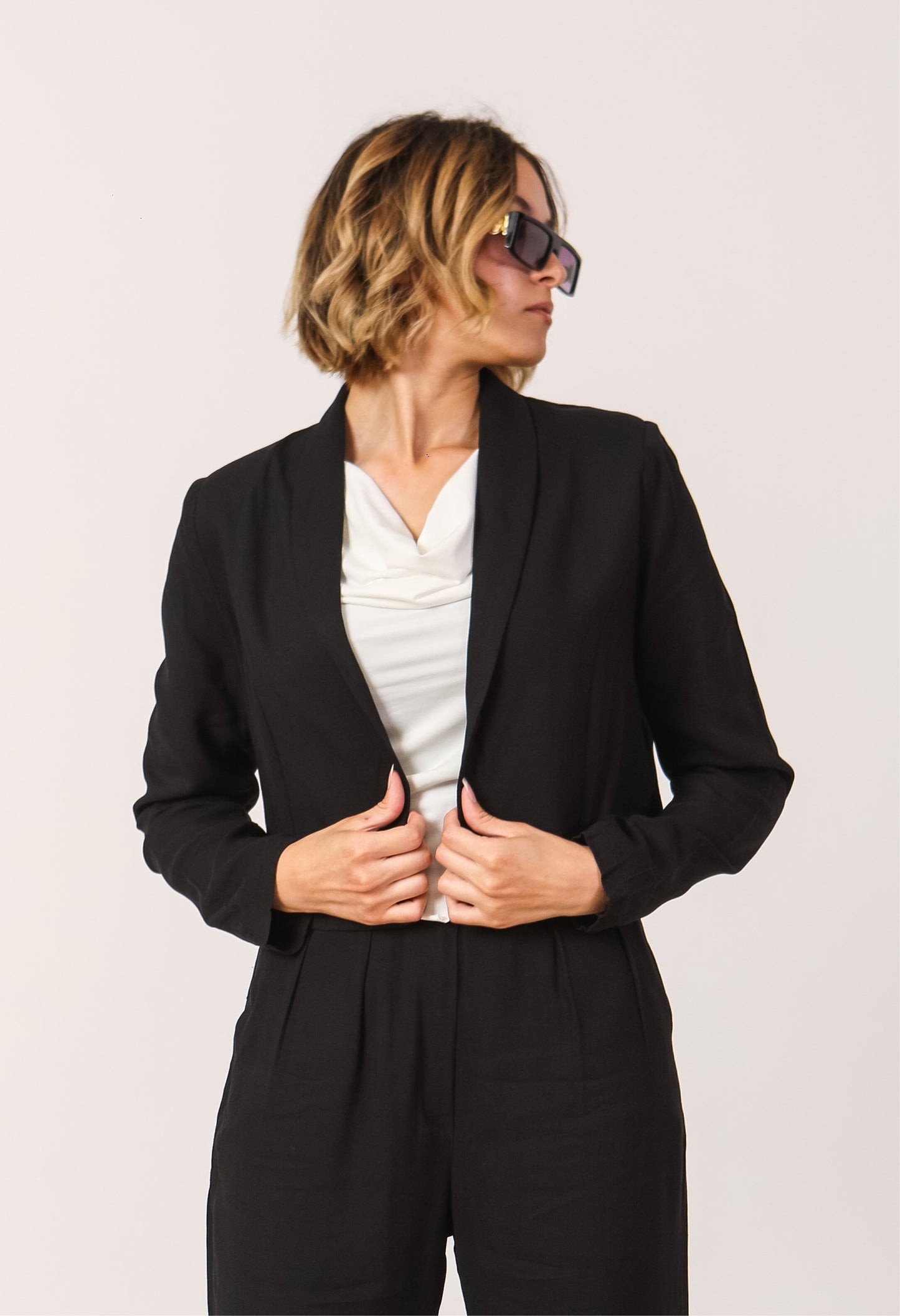 Black Linen Suit