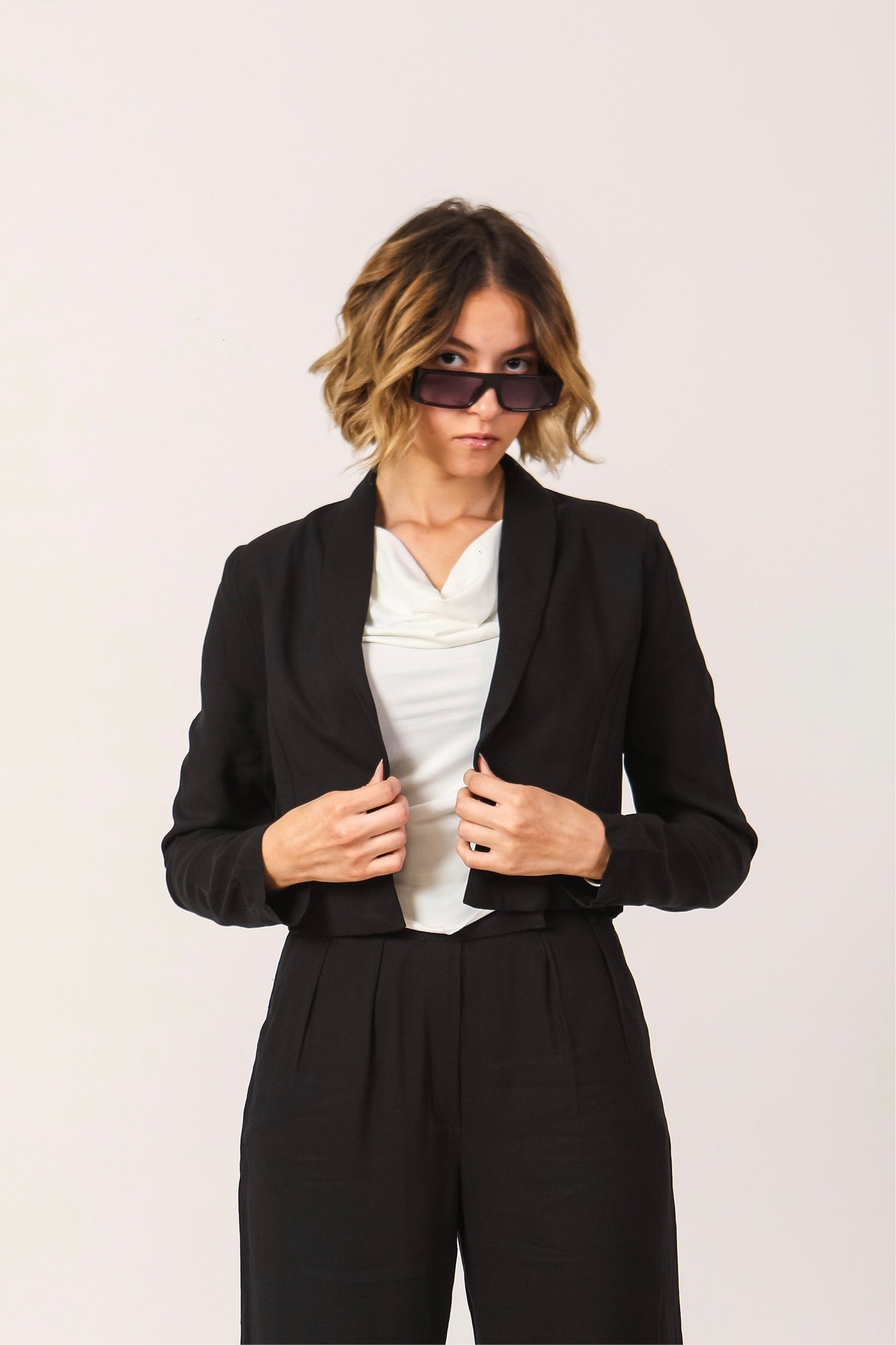 Linen Black Blazer