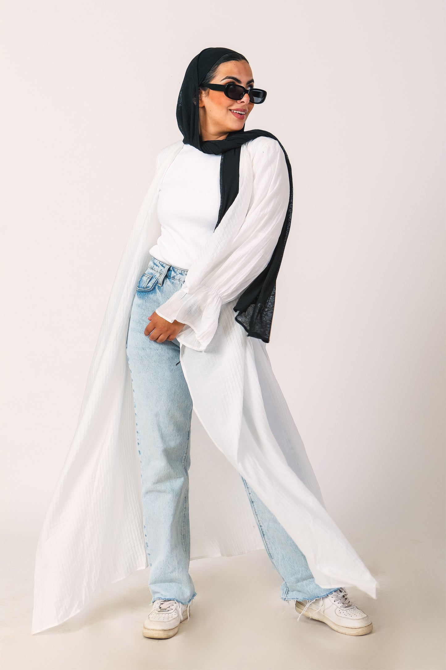 Flowy White Cardigan