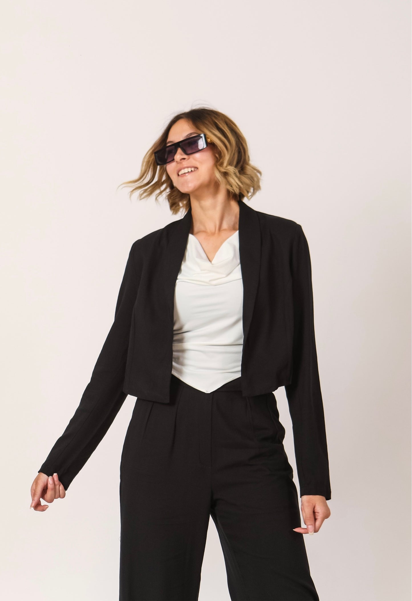 Linen Black Blazer