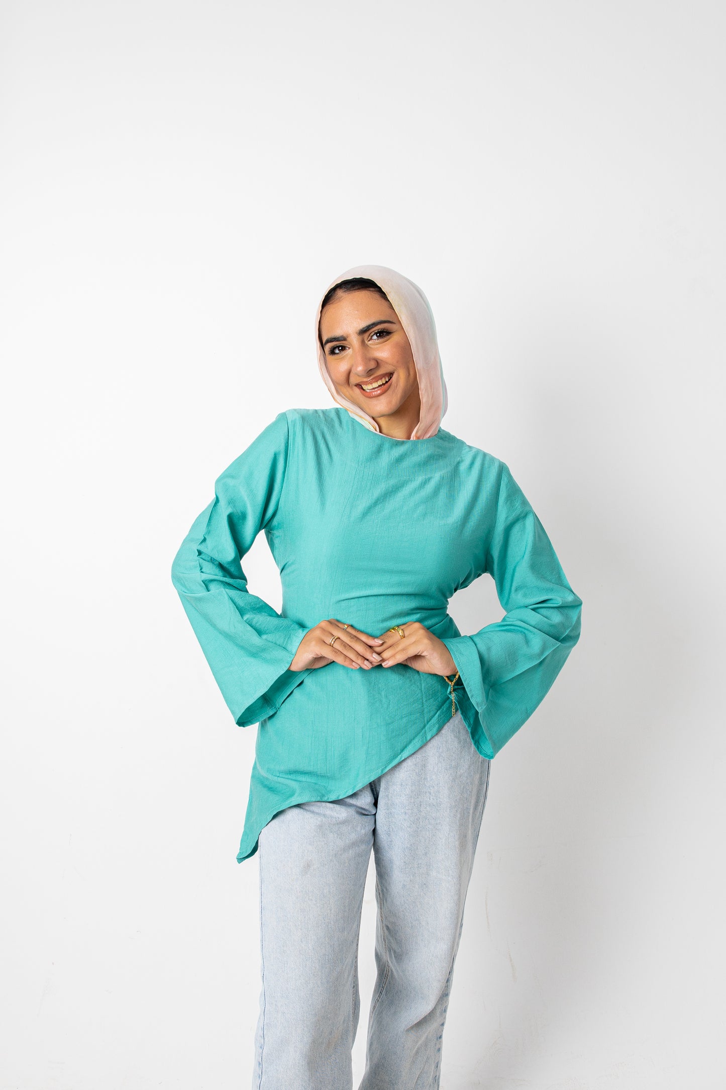 Pre-Order Teal Blossom Top