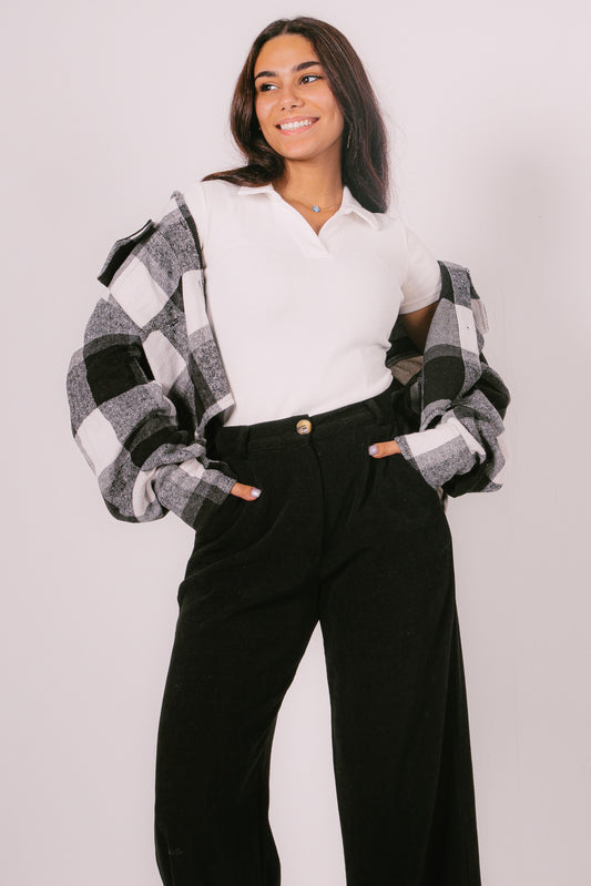 Corduroy Black Pants