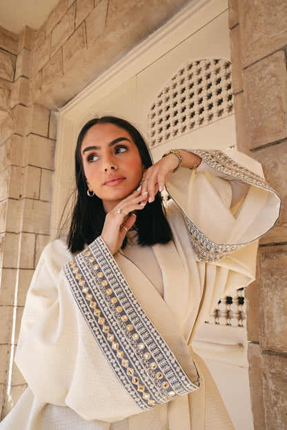 Ayla Belted Kaftan in baby blue