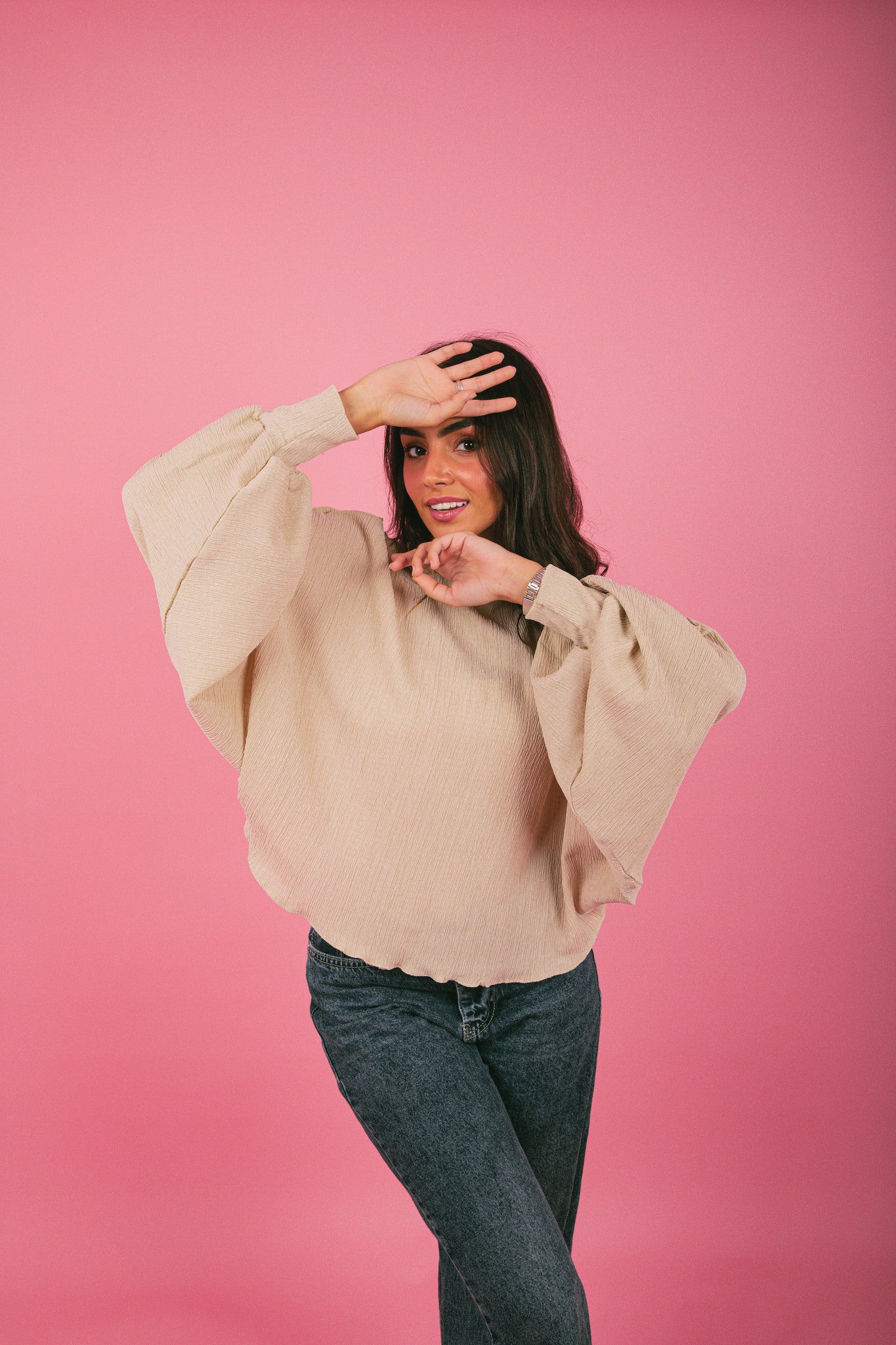 Beige Breeze Top