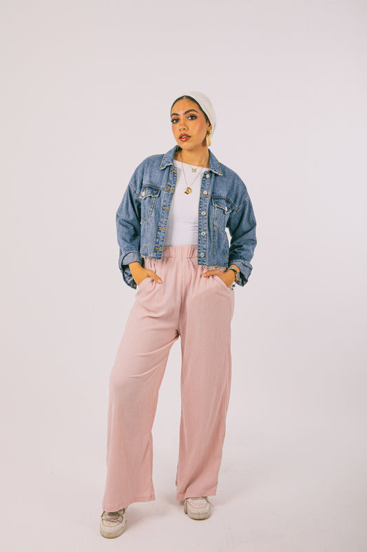 Ash-Pink Breeze Pants