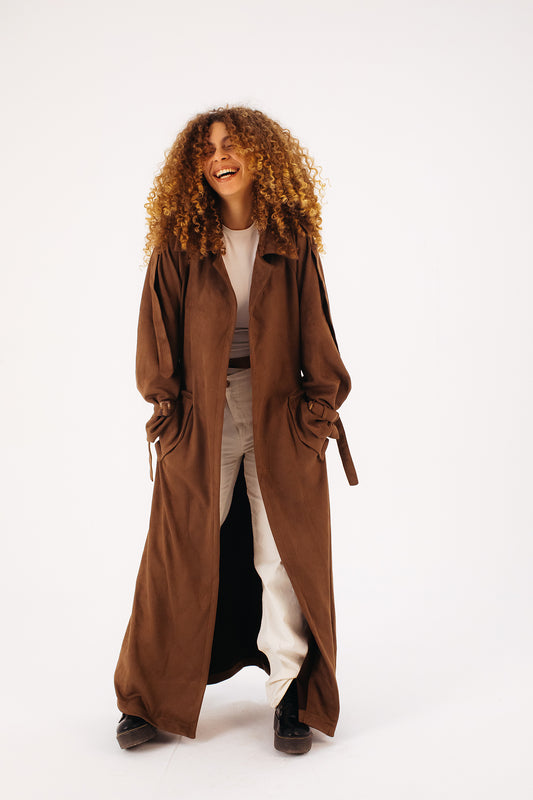 Suede Brown Coat