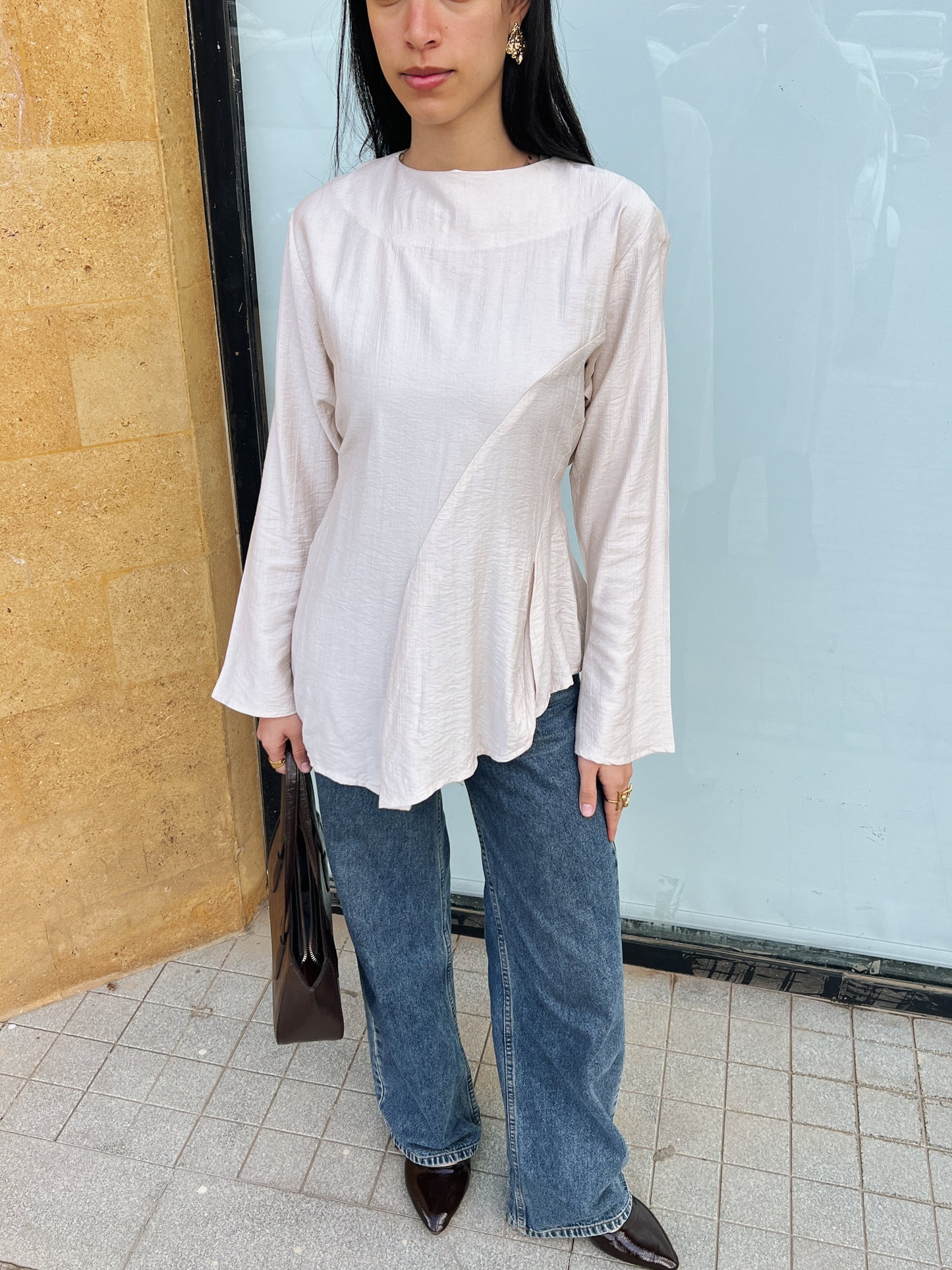 Beige Blossom New Edition Blouse