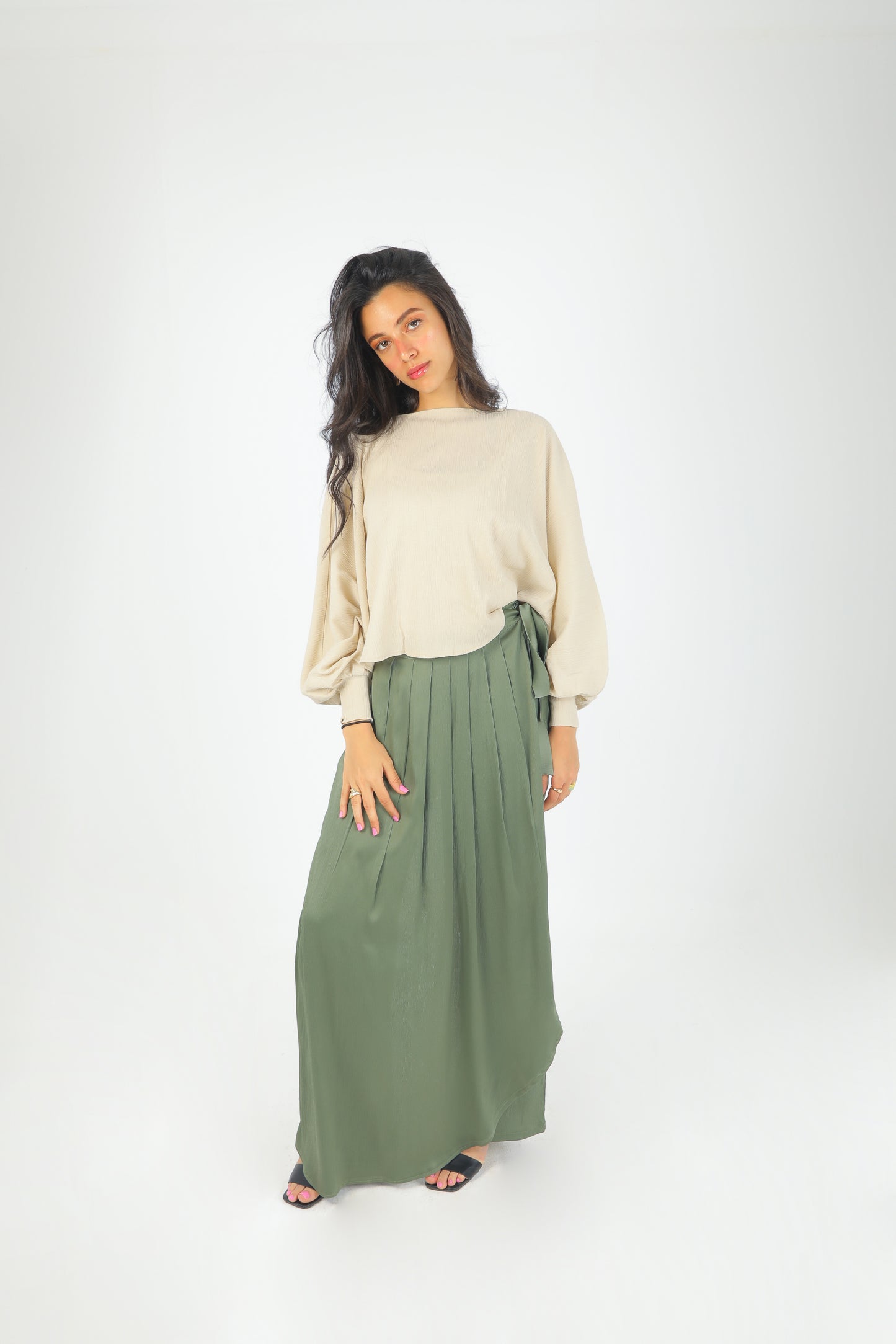 Olive Wrap Pants