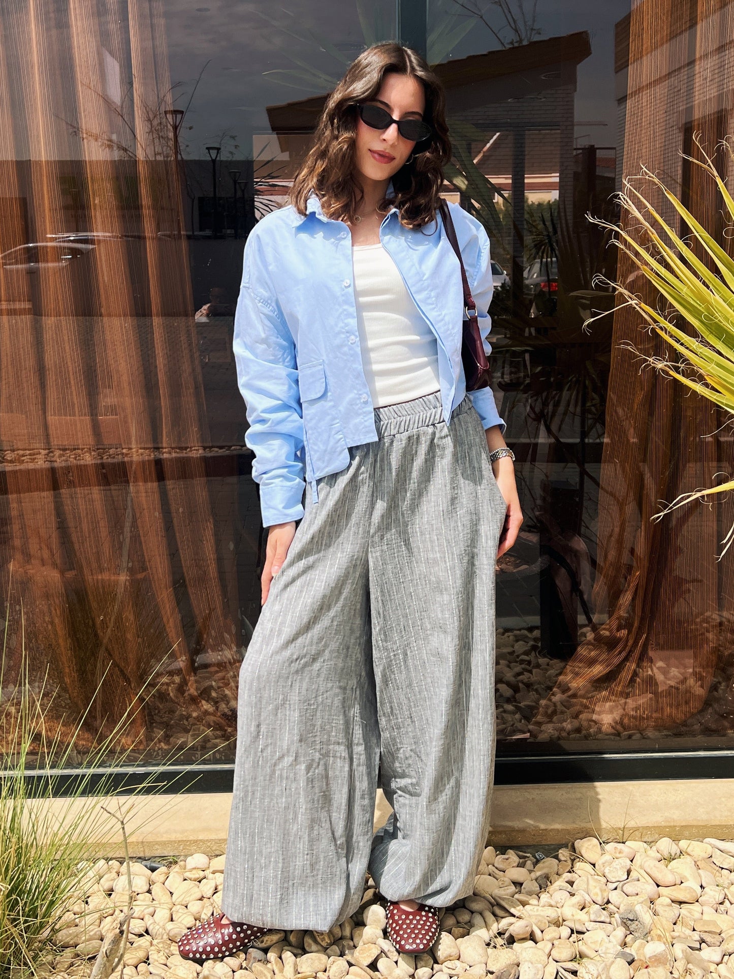 Ballon gray pants
