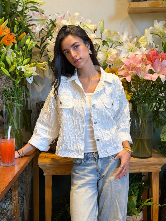 Soft girl white Jacket