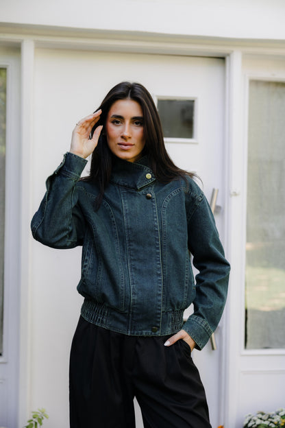 Halo Washed Blue Denim Jacket