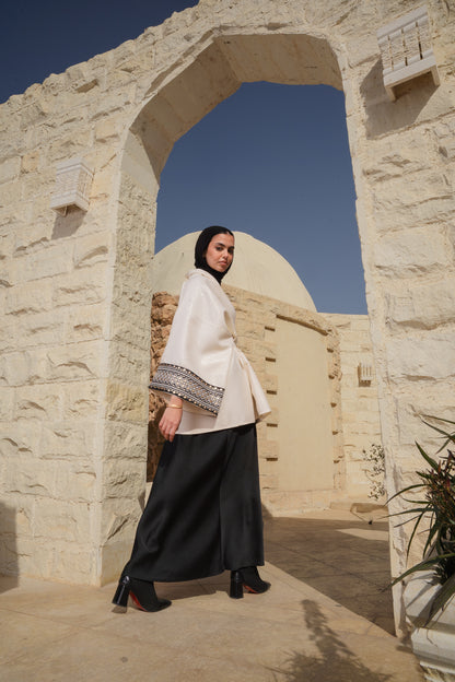 Ayla Belted Kaftan in black