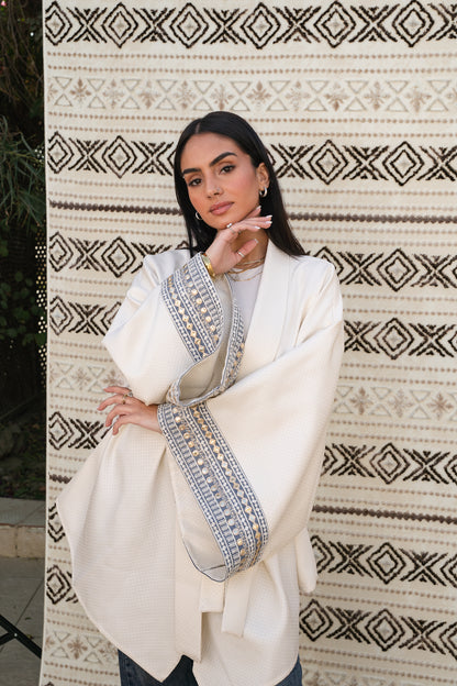 Ayla Belted Kaftan in baby blue