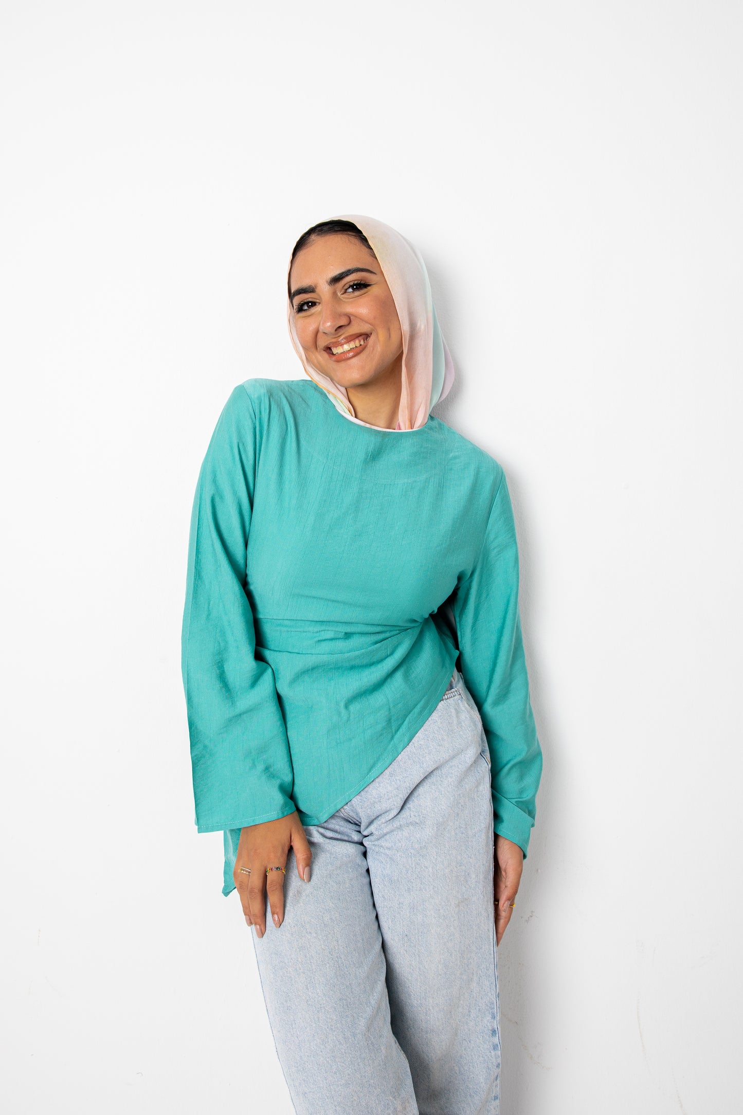Pre-Order Teal Blossom Top