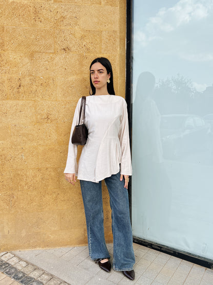 Beige Blossom New Edition Blouse