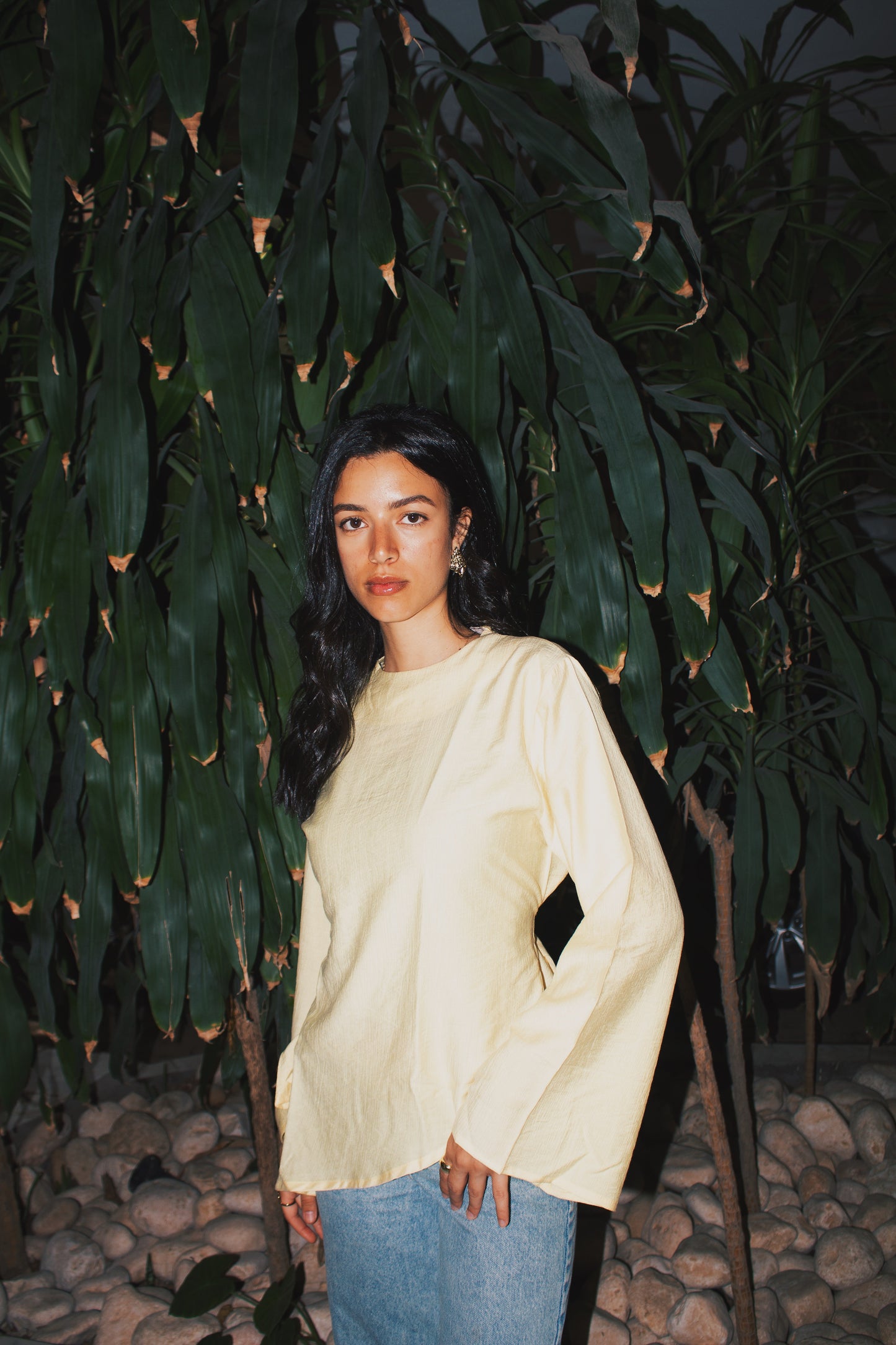 Butter yellow Blossom Top