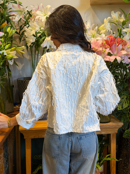 Soft girl white Jacket