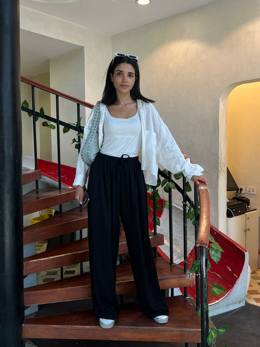 Black wide Pants