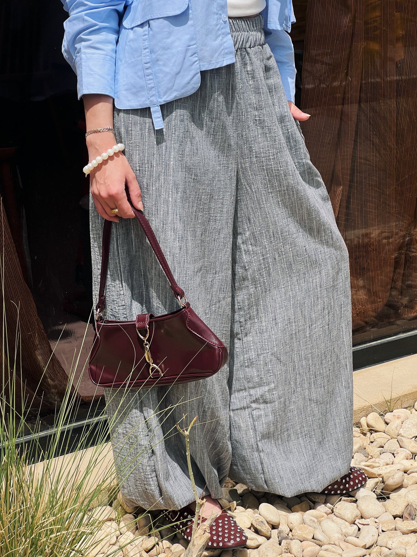 Ballon gray pants