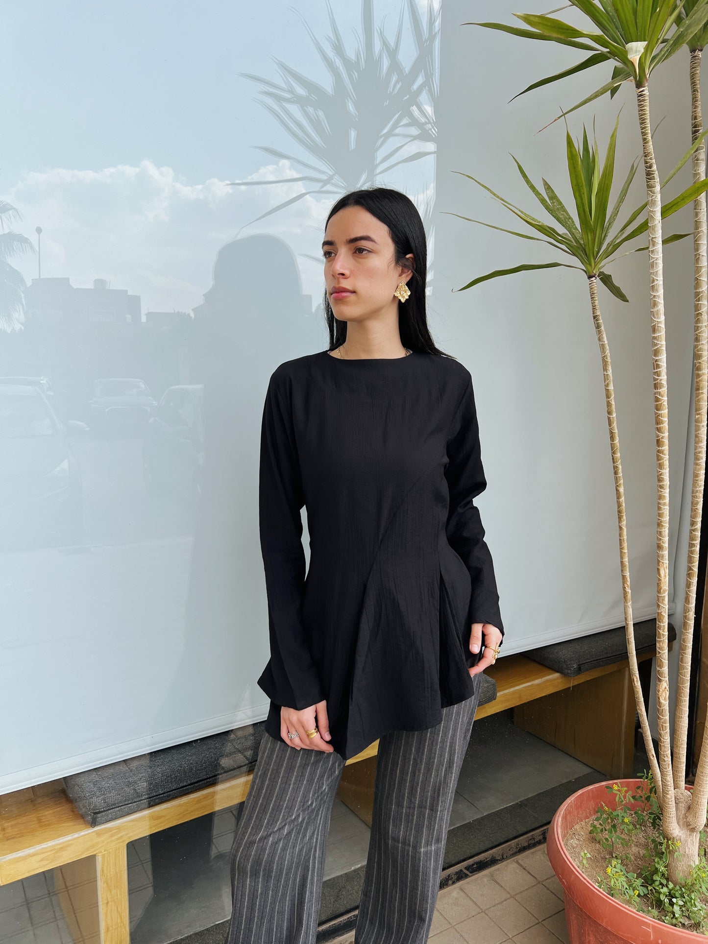 Black Blossom New Edition Blouse