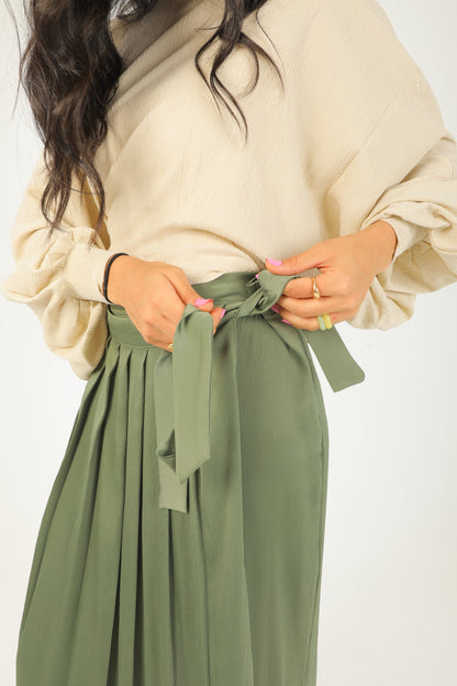 Olive Wrap Pants